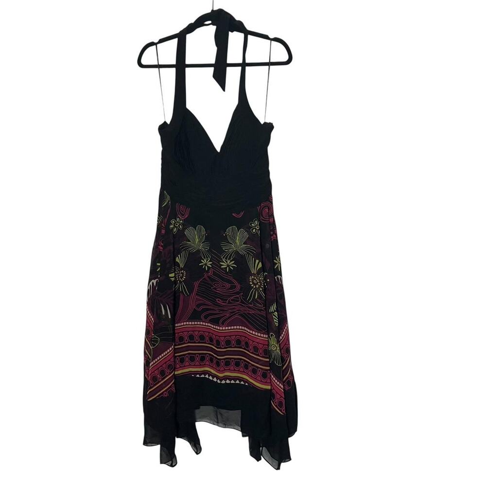 Vintage y2K halter dress with handkerchief‎ hem 14